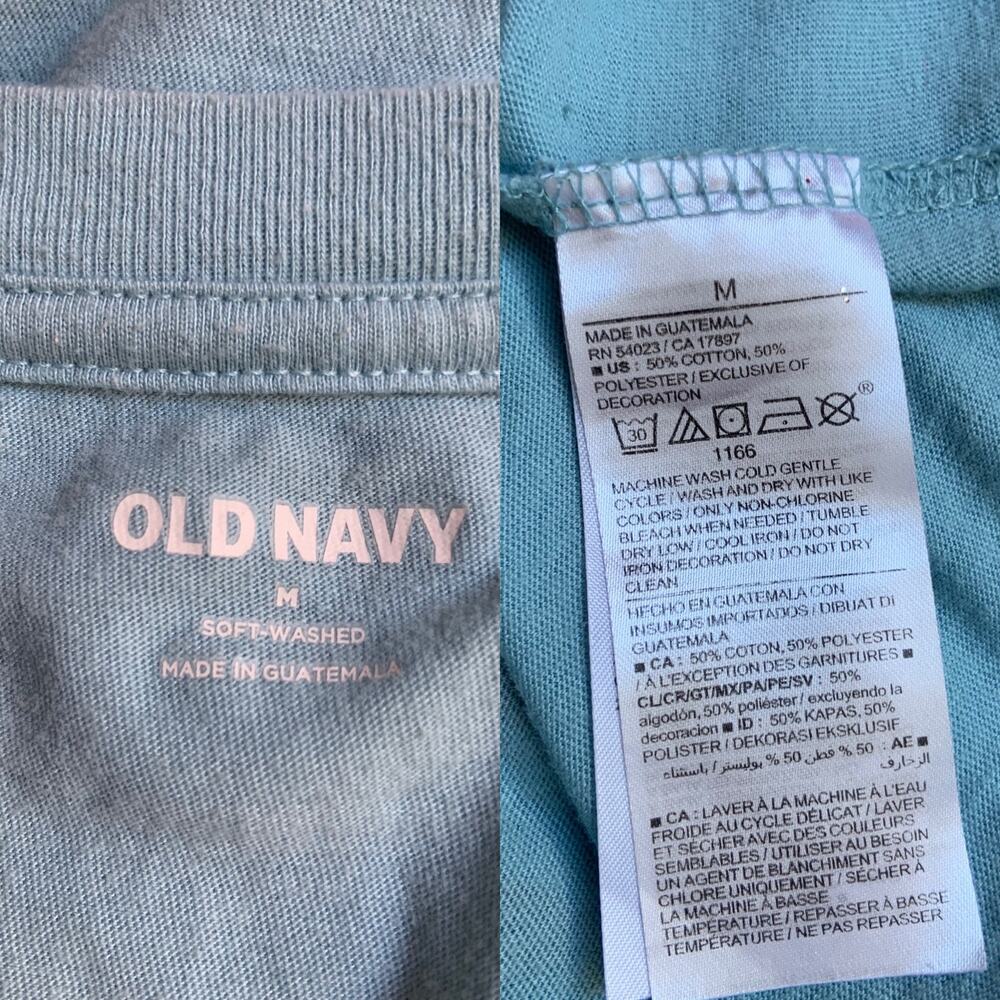 Old Navy Soft Washed Fish & Chips Short Sleeve Graphic T Shirt Men's Medium - Picture 9 of 9